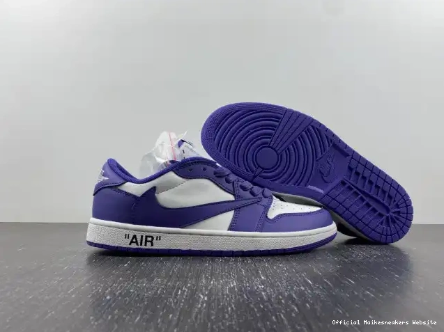 Official Maikesneakers DM7890-386 OFF-WHITE 1 JORDAN SCOTT TRAVIS CUSTOM X AIR X 0404